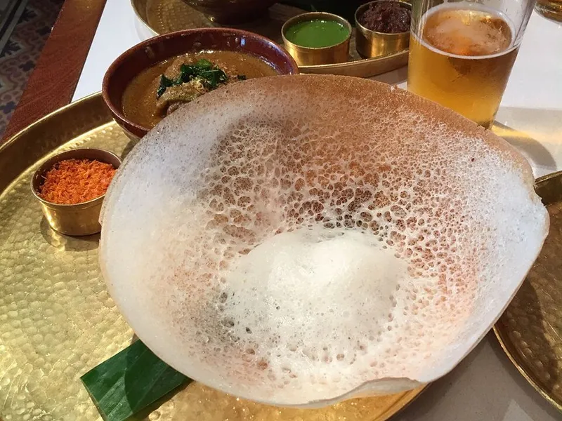 Appam with Coconut Milk