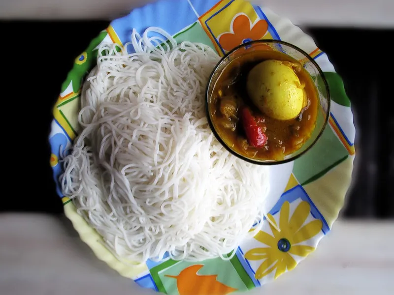 Noolputtu (String Hoppers) - Traditional Indian Dish